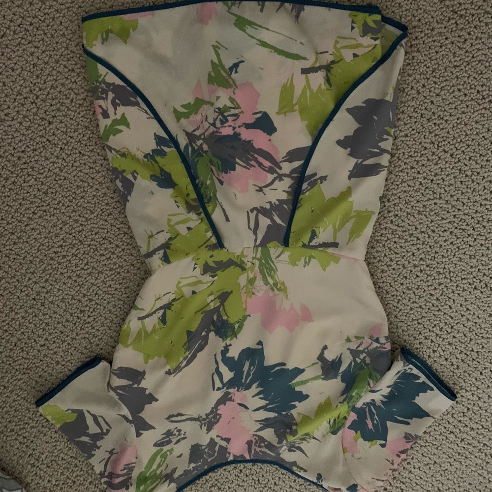 Pink Floral Romper